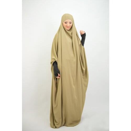 Eid Hooded Muslim Women Prayer Dress Musulman Jilbab Abaya Long Khimar Full Cover Ramadan Gowns Abayas Islamic Clothing Niqab