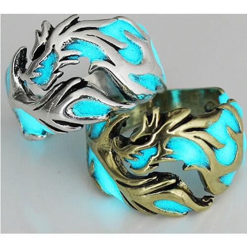 Retro Individuality Rings for Women Men Necessary Accessories for Nightclubs&Bars Personality Dragon Loong Fashion Jewelry Ring