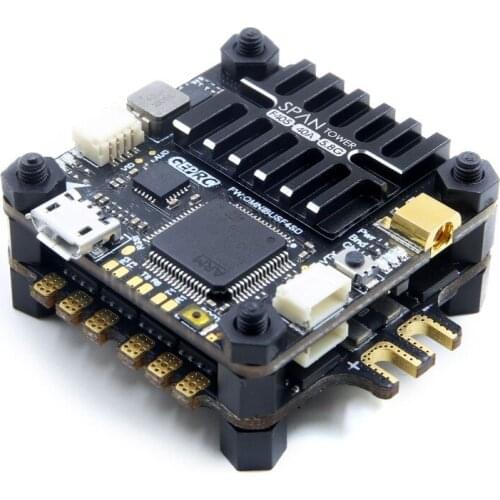 GEPRC SPAN F4 Tower F4 Flight Controller & 48CH 25/200/600mw VTX & 40A 4 IN 1 BLHeli_S ESC 2-5S Set For RC Models DIY Part Accs
