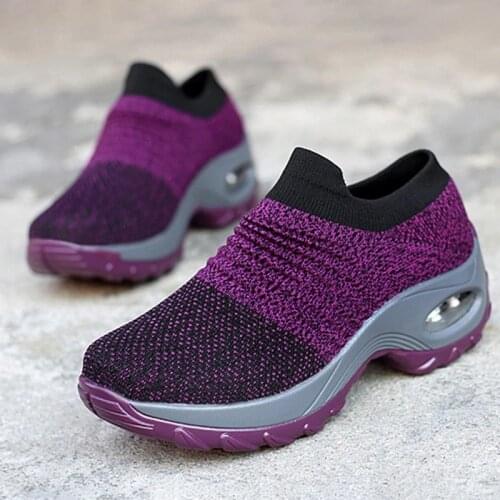 Women Sneakers Casual Shoes Comfortable Mesh Sneaker Woman Slip On Woman Vulcanize Shoes Sock Shoes Woman Ladies Walking Sneaker