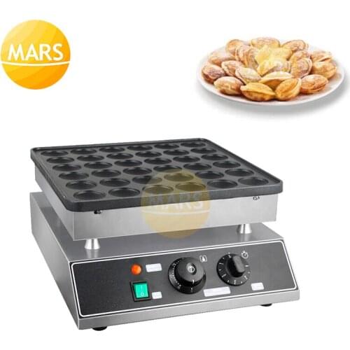 Breakfast Machine 36 Holes Dorayaki Pancake Maker Cast Iron Poffertjes Pan Mini Pancake Machine 110V/220V with CE