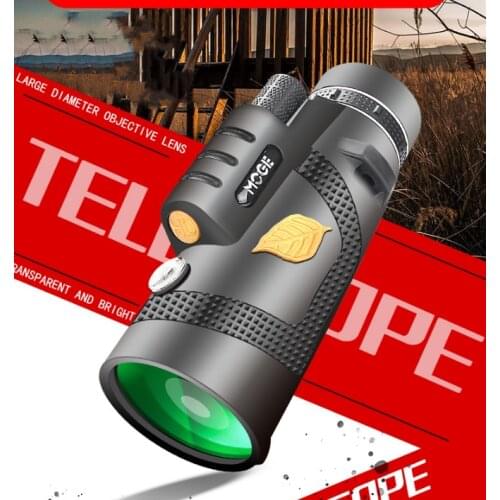 MOGE 12x50 Monoculars Low Light Visual HD High Power Mobile Phone Telescope