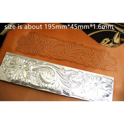 Tang dynasty flower design Hand-work design leather working tools carving punches stamp craft leather with leather carving tools