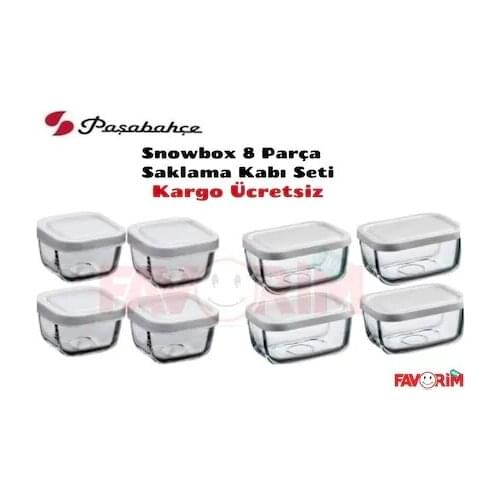 Pasabahce Snowbox 8 li Storage Container Set 53223-53733
