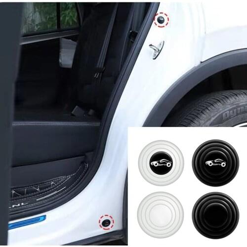 Natural Latex Car Door Shock Absorber Cushion Gasket Soundproof Patch Sticker For Renault Clio Captur Scenic SUVs RVs Duster