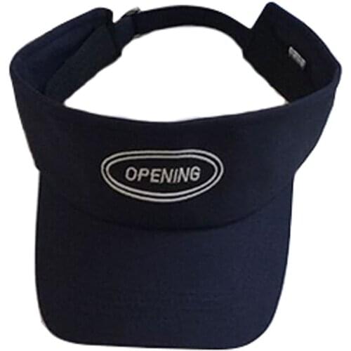 New Arrived Adjustable Men Women Summer Cool Headband Letters Classic Sun Hat Outing Running Sports Beach Sunshade Visor Cap