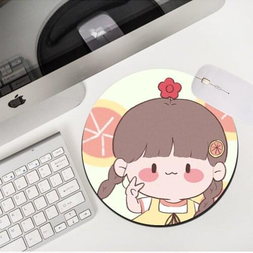 Drop Shipping Multi-size Kawaii Cute Girl Cartoon Mouse Pad Small Carpet Lovely Office Non-slip TableMat Placemat LOL MousePads