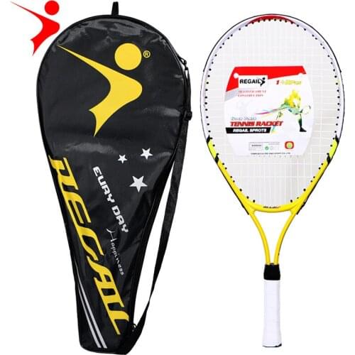Regail 9991 tennis racket 23 inch childrens tennis racket WQP youth aluminum alloy tennis racket multicolor optional
