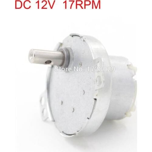 DC Reduction Motor Geared 12V JS-50 17RPM 12V DC Gear Box Motor