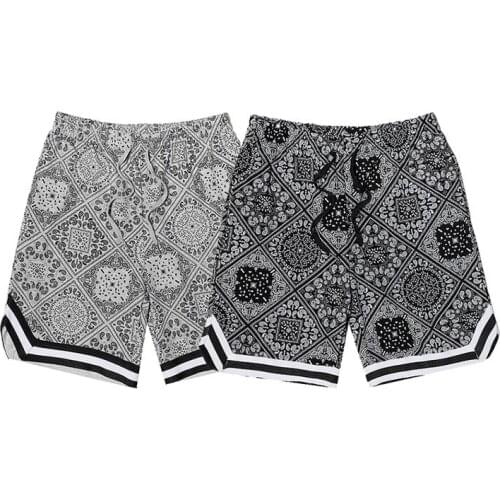 Bandana shorts paisley print high street fashion streetwear summer shorts short pant casual sport relax beach