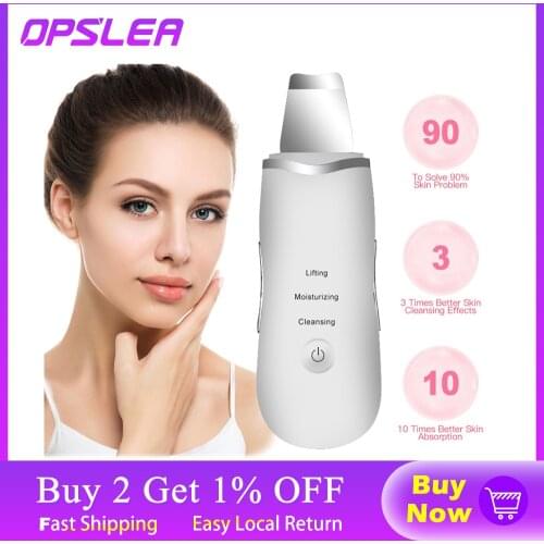 Ultrasonic Deep Face Cleaning Machine Skin Scrubber Remove Dirt Blackhead Reduce Wrinkles and spots Facial Whitening Lifting