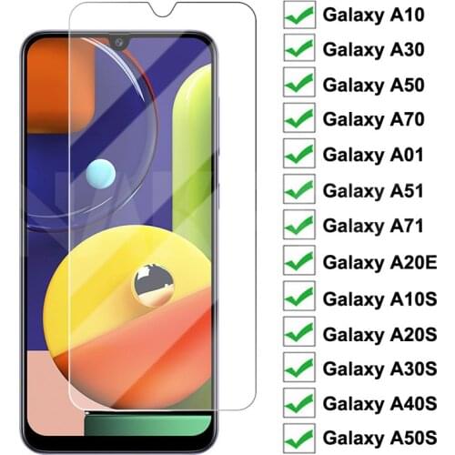 9D Protective Glass For Samsung Galaxy A10 A30 A50 A70 A01 A51 A71 Screen Protector A20E A20S A30S A40S A50S A70S M30S Glass