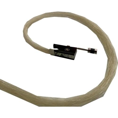 1SET ebony Violin bow，viola bow,cello bow frog with white bow hair installed horse hair nickel silver mounted repair bow hair