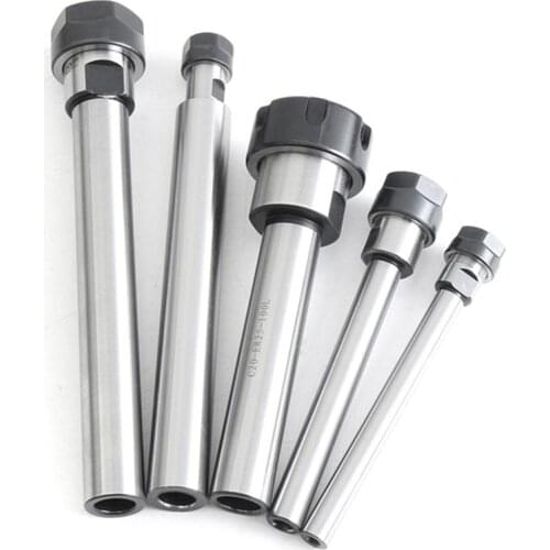 1pcs Straight Shank Collet Chuck Holder CNC Milling Lathe Extension Rod C10 to C20 ER11 to ER25 with Nut