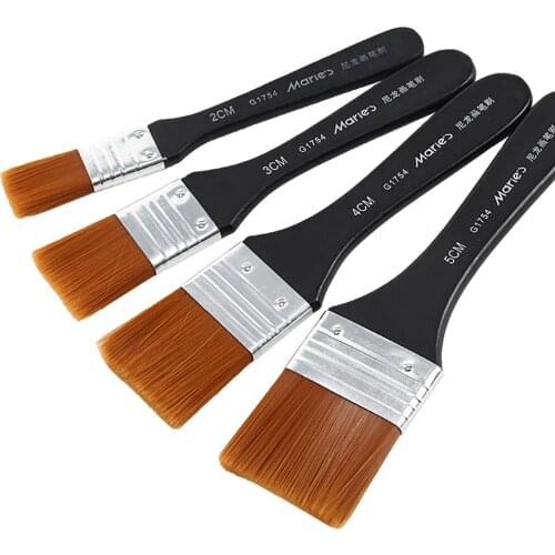 1Pc Professional Nylon Hair Oil Painting Brush Art Supplies for Artist Watercolor Powder Acrylic Different Size Paint Brushes