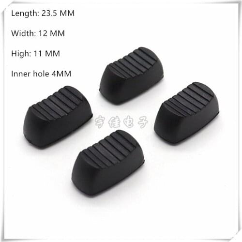 10 Piece 23.5*12*11MM straight slide potentiometer mixer push rod cap plastic console volume hat inner hole 4MM
