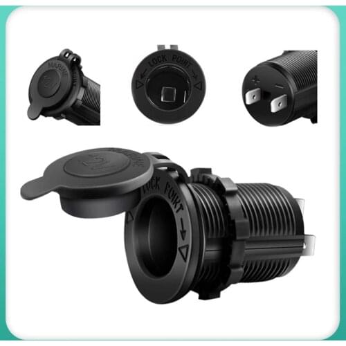 12V Car Cigarette Lighter Socket Car Accessories Waterproof Power Plug Outlet for Boat Motorcycle Truck DC12V Outlet Adapter