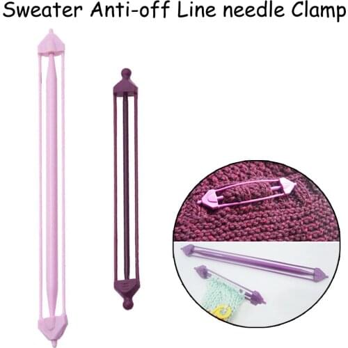 13.5/20cm E-type ABS Knitting Needles Sweater Anti off Line needle Clamp Inside Spare anti drop pin buckle clip Quality Tools