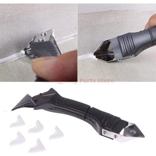 3 In 1 Silicone Caulking Tools Glass Glue Angle Scraper Rubber Remover