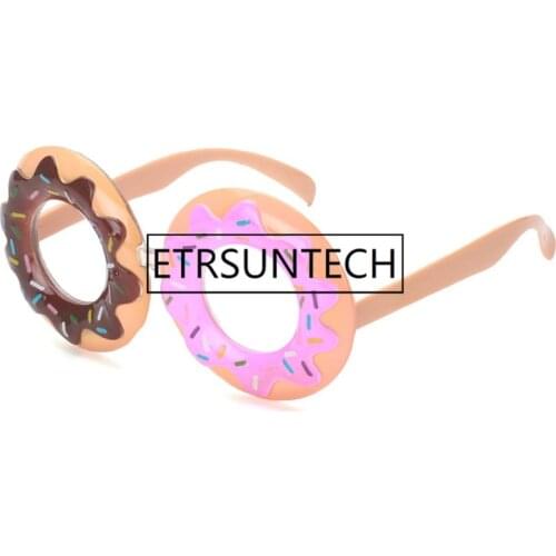 50pcs Funny Costume Doughnut Glasses Birthday Party Favors Kids Adults Fancy Dress Colorful Creative Party Supplies