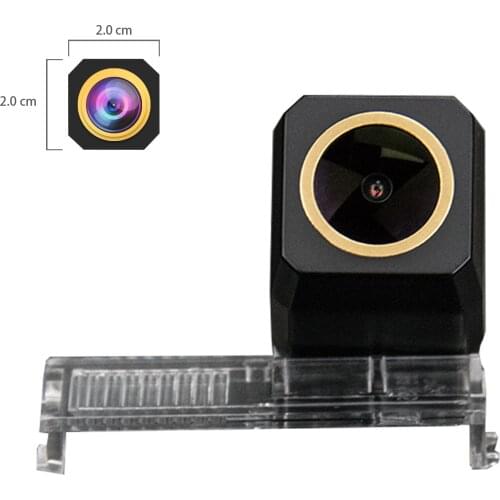 Misayaee Golden HD Car Rear View Reverse Camera Plate Light for Peugeot 208 3D/5D Hatchback 2012-2019 301/308/408/508/C5/3008//3