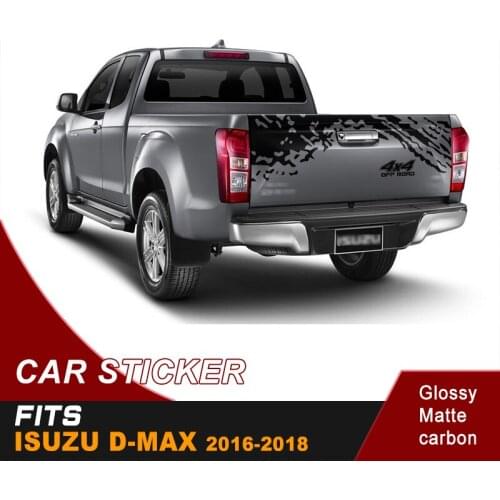 Car decals 1 Pcs back door 4x4 off road dirty marks graphic Vinyl car sticker custom fit for DMAX 2015-2018 or RANGER 2009-2019
