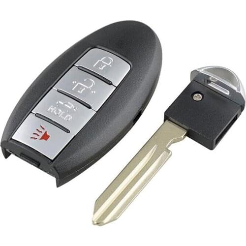 4 Buttons Car Replacement Key Shell Remote Smart Car Key Fob Shell Case For Nissan 2007-2012