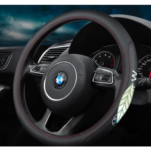 Car Steering Wheel Cover Anti-Slip for BMW X1 X2 X3 X4 X5 X6 X7 M3 M4 M5 M6 1 2 3 4 5 6 7 Series Logo 38cm Accessories
