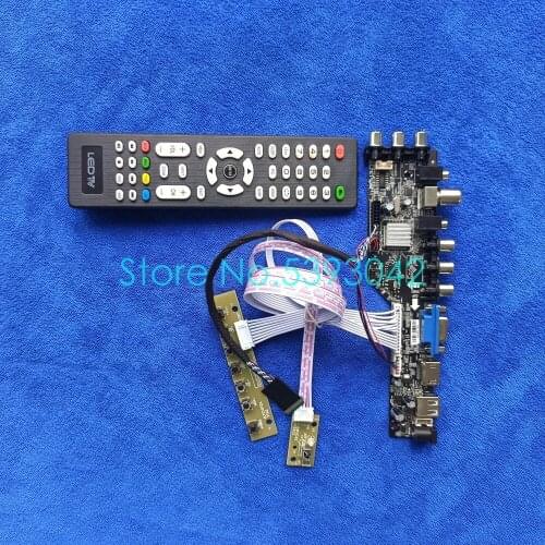 For LP140WH4 (TL)(P1)/(TL)(P2)/(TL)(P3) LVDS-40Pin digital signal USB+AV LCD panel DVB-T 1366*768 3663 controller board kit