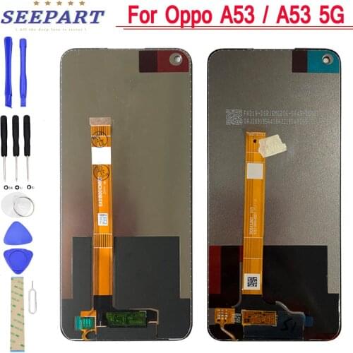 New For Oppo A53 Lcd For OPPO A53 LCD Touch Screen Digitizer For OPPO A53 Full Asselbly Replacement A53 No Frame Newest Model
