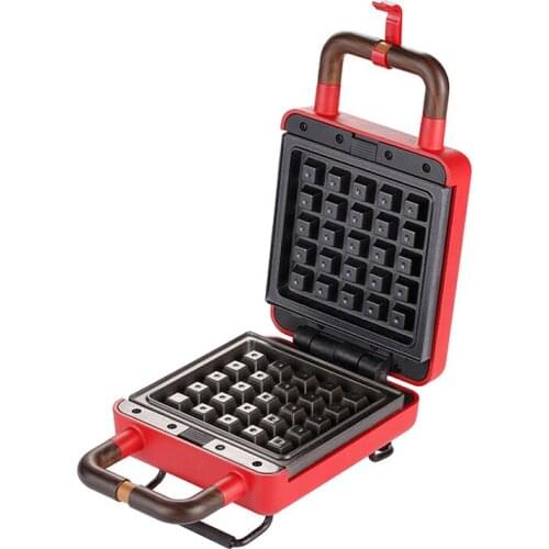 Double-sided Heating Waffle Maker DIY Sandwich Machine Breakfast Crepe Maker 220V 600W