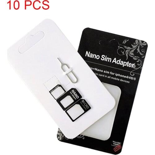 Etmakit 10 Set Nano Micro Mini Standard SIM Card Adapter Kit Set Adapter Tools NK-Shopping