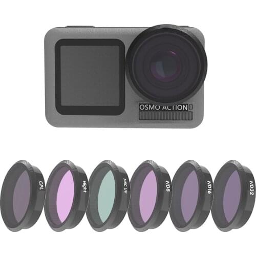 Camera Filter For DJI Osmo Action Lens CPL UV ND 8 16 32 64 Red Pink Magenta Filters Kit For DJI Osmo Action Lenses Accessories