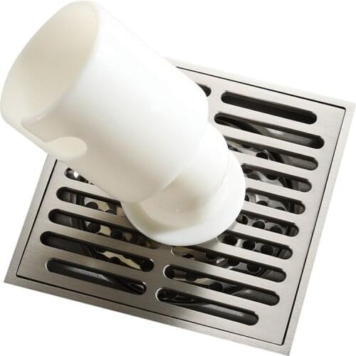 HIDEEP Anti-Odor And Anti-Reflow Bathroom Large Flow Square Copper Floor Drain Washing Machine Floor Drain-ABUX