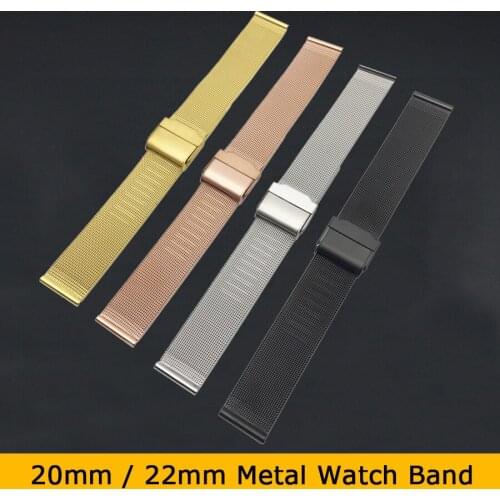 Metal Milanese Strap for Amazfit Bip/Bip S Smart Watch Band Bracelet for Xiaomi Huami Amazfit Pace/Stratos/GTS/GTR 42 47mm Strap
