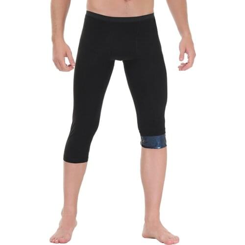 Men Sauna Pants for Weight Loss Hot Thermo Sweat Capri Fitness Workout Body Shaper Slimming Tights Sports Leggings Corset Girdle