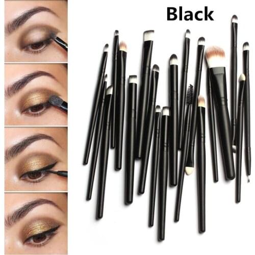 HZS01 Pro Makeup 20Pcs Brushes Set Powder Foundation Eyeshadow Eyeliner Lip Brush Tool Cosmetic Brushes Free shipping
