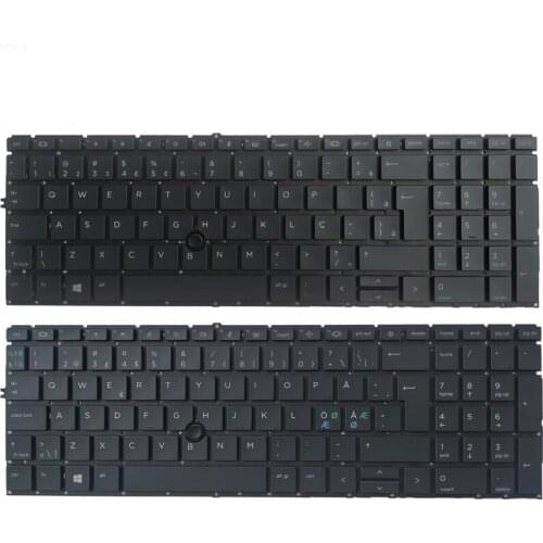 NEW For HP EliteBook 850 G7 Brazil BR/Nordic NE laptop keyboard With pointing stick with backlight
