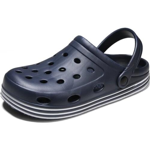 New hot sale mens rubber wood sandals mens ripped shoes home slippers, summer beach flat sandals mens garden shoes wholesale