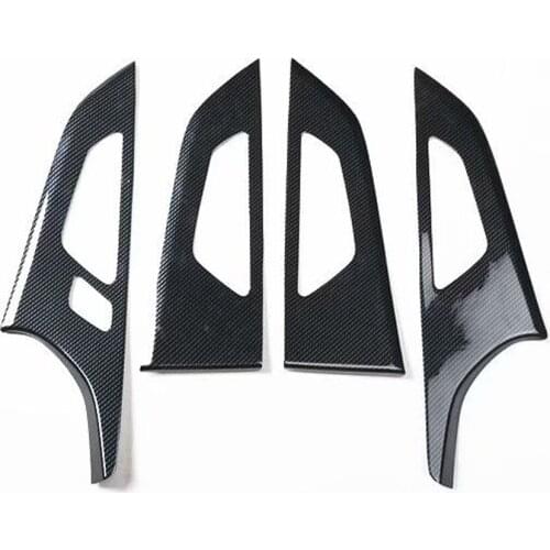 New Car Styling For Audi Q7 2020 2021 LHD Door Interior Handle Bowl Frame Trim Auto Moldings 4pcs