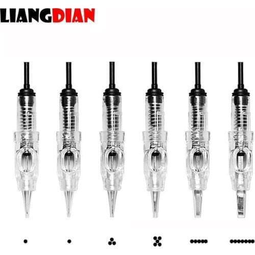 100pcs/lot Disposable Sterilized Permanent Lip Eyebrow Microblading Micro Makeup Bayonet Tattoo Small Motor Needles Cartridges