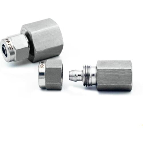 304 stainless steel pneumatic joint pipe joint trachea hose quick tightening joint 1/8''1/4''3/8''1/2''BSP internal thread