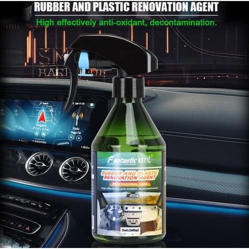 260ml Car Interior Rubber And Plastic Retreading Polish Spray Rubber Renovation Agent Nano Coating Automotive Cleaning Agent Hot