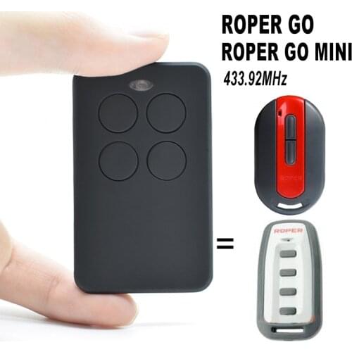 ROPER GO / GO MINI garage door remote control 433.92MHz gate opener command transmitter