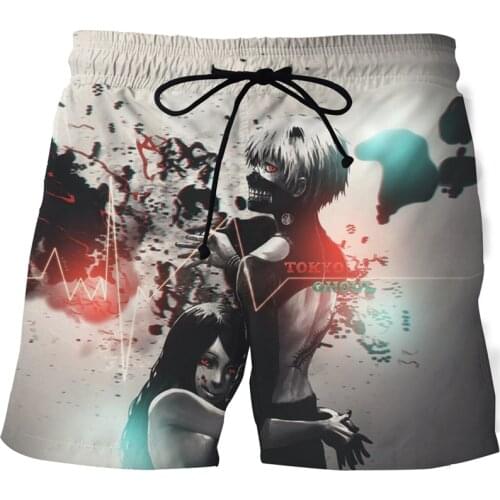 Summer Fun Horror Ghoul Picture 3D Printed Beach Short Man Shorts Animation Pants Fast Dry Street Clothing Casual Beach Shorts