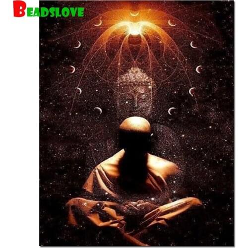 Rhinestone painting Meditation, buddha stitch cross diamond embroidery diamond painting mosaic diamond full drill B57