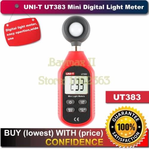 UNI-T UT383 200,000 Lux High Accuracy Digital Light Meter illuminometer