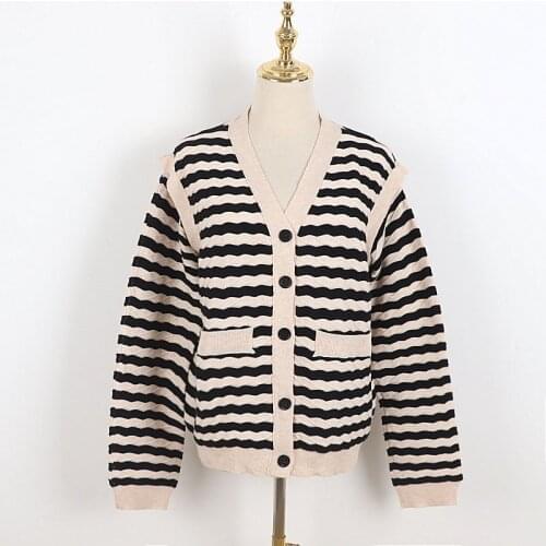 Runway Brand V-Neck Single Brested Straped Knitwear Detachable Sweater Summer Autumn Retro Long Sleeve Jacket Coat Clothes