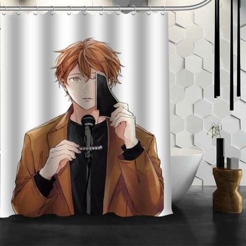 Custom Given Anime Shower Curtain 12 Hooks For The Bathroom High Quality Polyester Fabric Bath Curtain 3D Printing