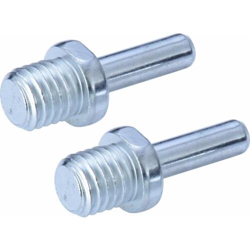 2pcs Polish Pad M14 Screw Spindle Drill Adapter For Car Polish Wax Foam Sponge Pad Stainless Steel Polisher Buffer Adapter